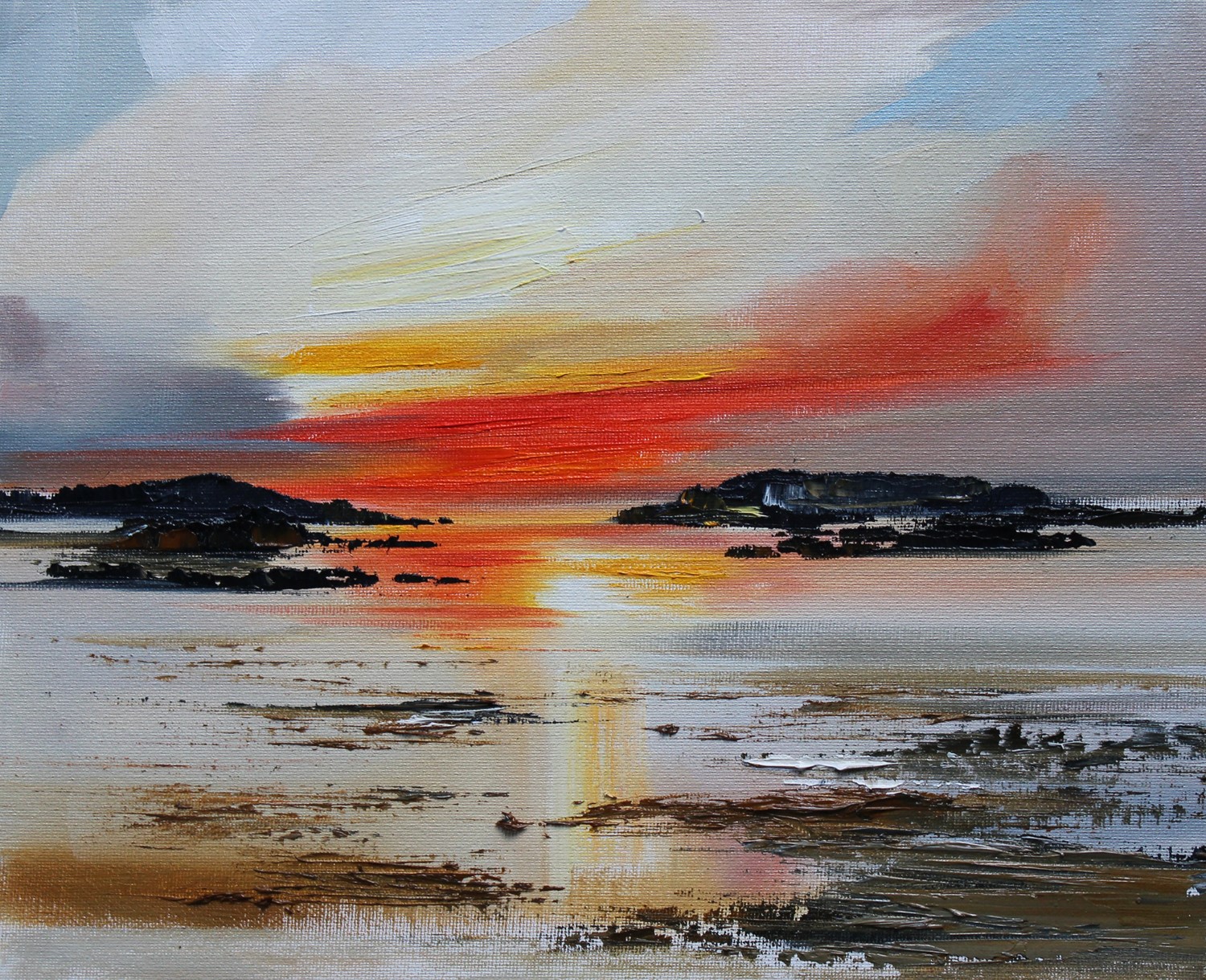 'Sunset across the Water ' by artist Rosanne Barr